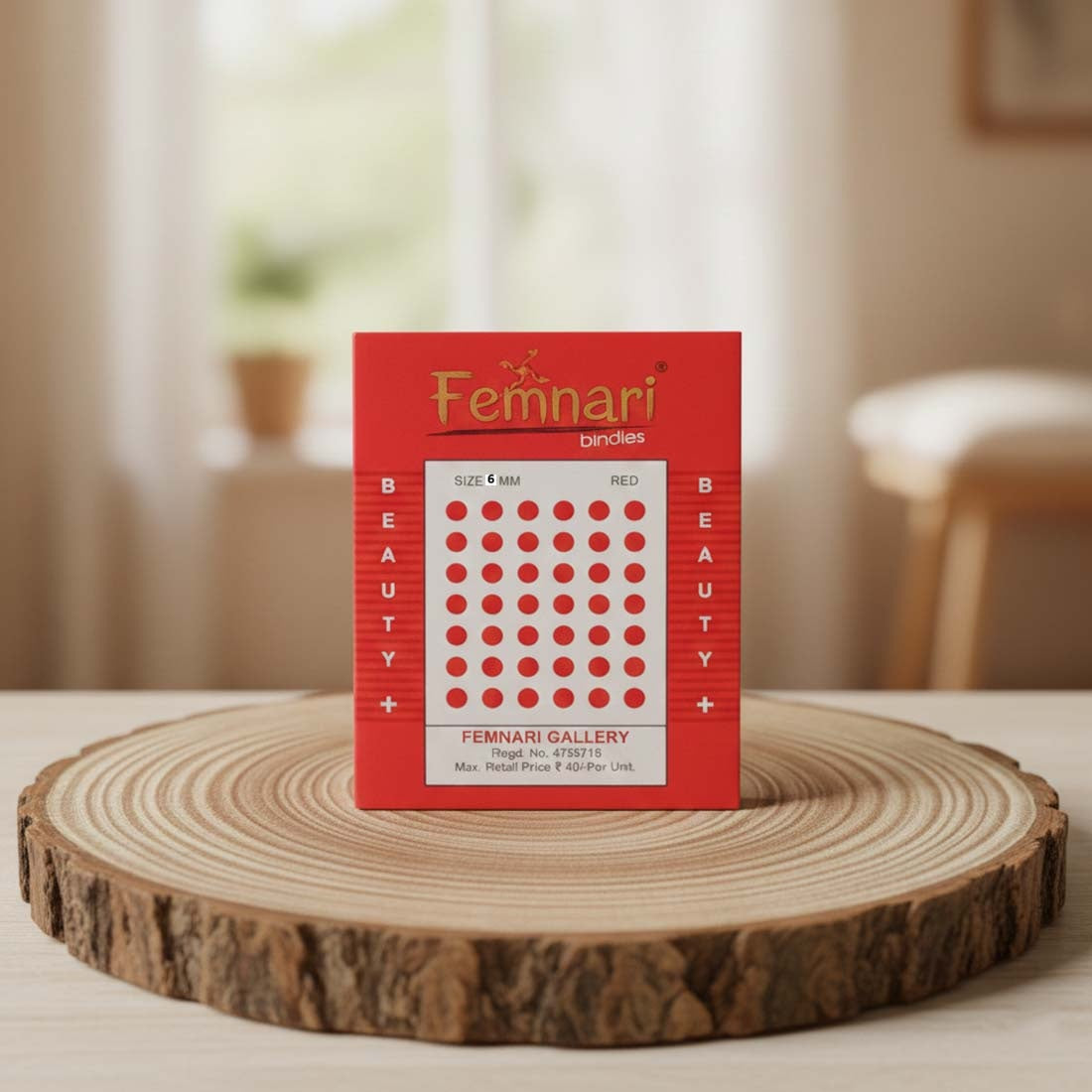 Red Color Bindi Book For Women & Girls- Total Pieces- 1440 (BND127RED)