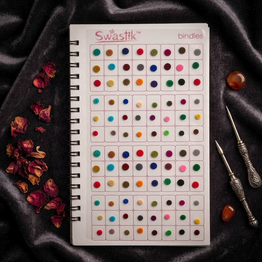 Assorted Color All In One Bindi Book For Women And Girls With 576 Total Pieces