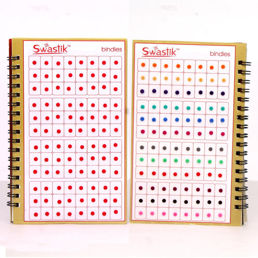 Assorted Color Multicolor Velvet Bindi Book For Women & Girls- Total Pieces- 960