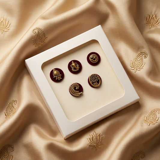 Ethnic Multi Color Bindi Combo Pack For Women And Girls Set Of Total Five Pieces