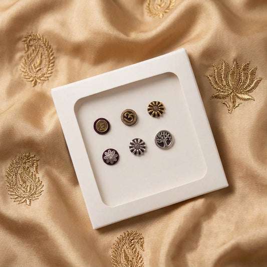 Beautiful Multi Color Bindi Combo Pack For Women And Girls Set Of Total Six Pieces