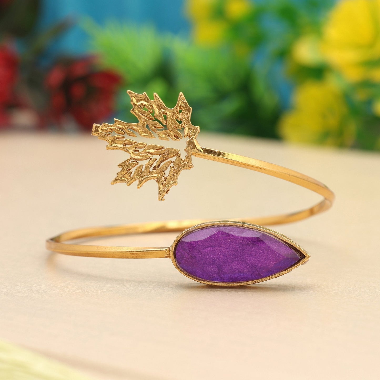 Lila Monalisa Steinarmband