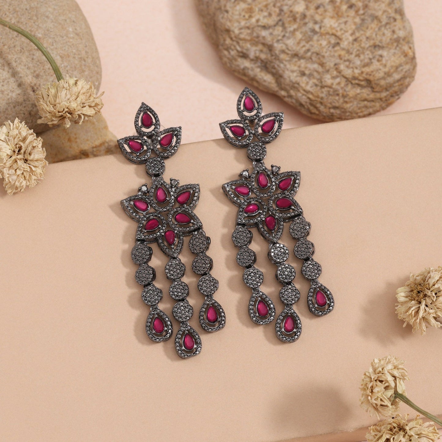 Royal Rani Color Fashion Earrings For Traditional Looks With Modern Touch