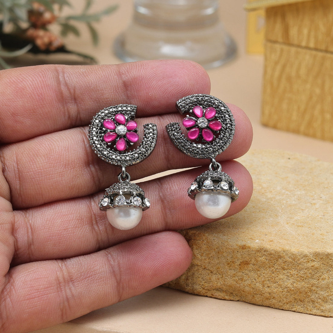 Rani Color Fashion Earrings In Stylish Lightweight Festive Design