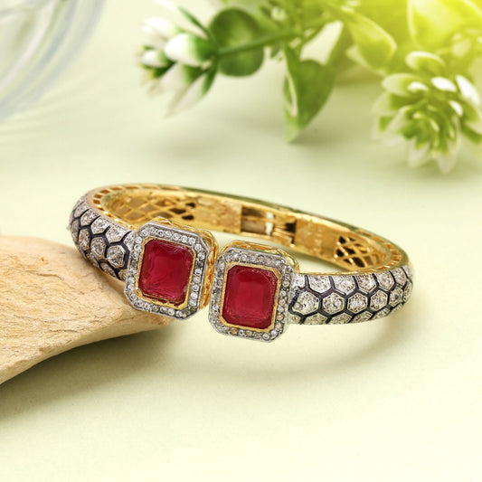 Rani Color Openable American Diamond Bracelet