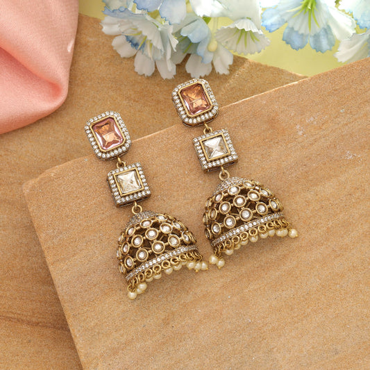 Hellrosa American Diamond Ohrringe Elegantes, minimalistisches Schmuckstück für jeden Tag