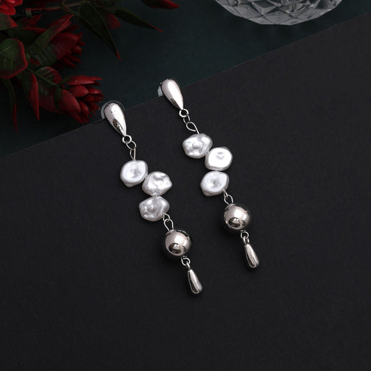 Premium Silver Color Anti Tarnish Earrings With Durable Shine For Everyday Fashion