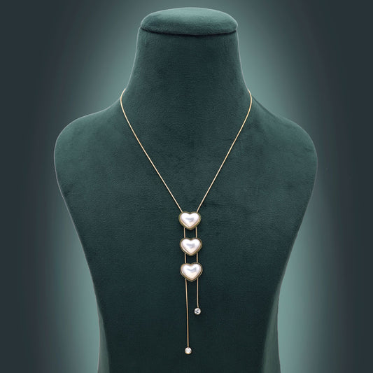White Color Anti Tarnish Necklace with Long Lasting Premium Shine