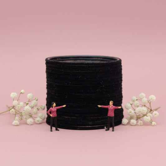 Assorted Color 12 Set Of Velvet Bangles Combo Size: 2.12