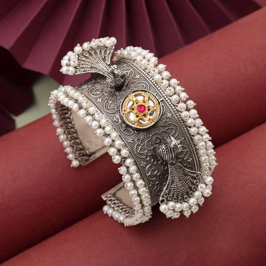 Gold & Silver Color Oidised Bracelet