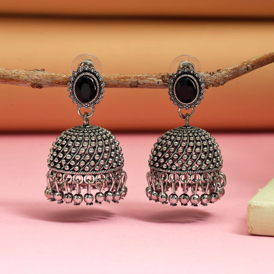 Attractive Black Color Oxidised Earrings Perfect For Women’S Bridal Jewelry, Festivals, And Daily Styling
