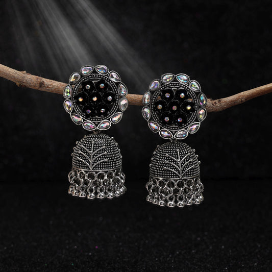 Attractive Black Color Oxidised Earrings Perfect For Women’S Festivals, Parties, And Ethnic Fashion Outfits