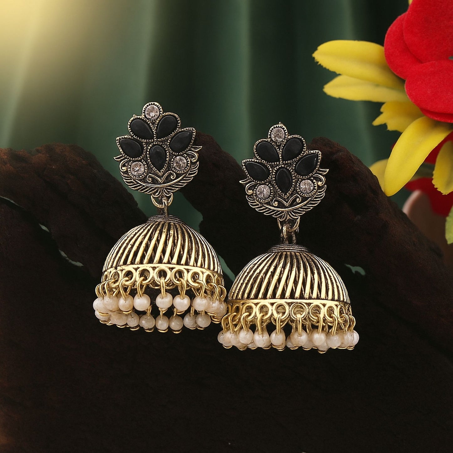 Beautiful Black Color Oxidised Earrings Perfect For Women’S Wedding Looks, Parties, And Celebrations