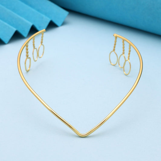 Gold Color Hair Crown (Tiara) (FNHRP119GLD)