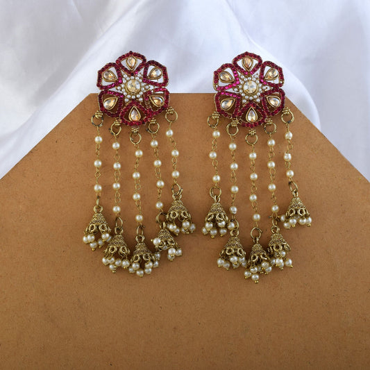 Rani Color Kundan Ohrringe