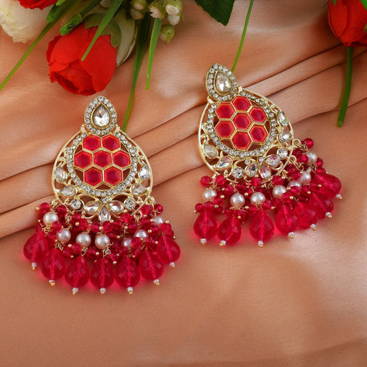 Rani Color Kundan Ohrringe
