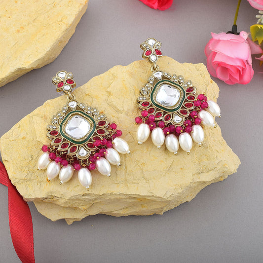 Rani Color Kundan Ohrringe