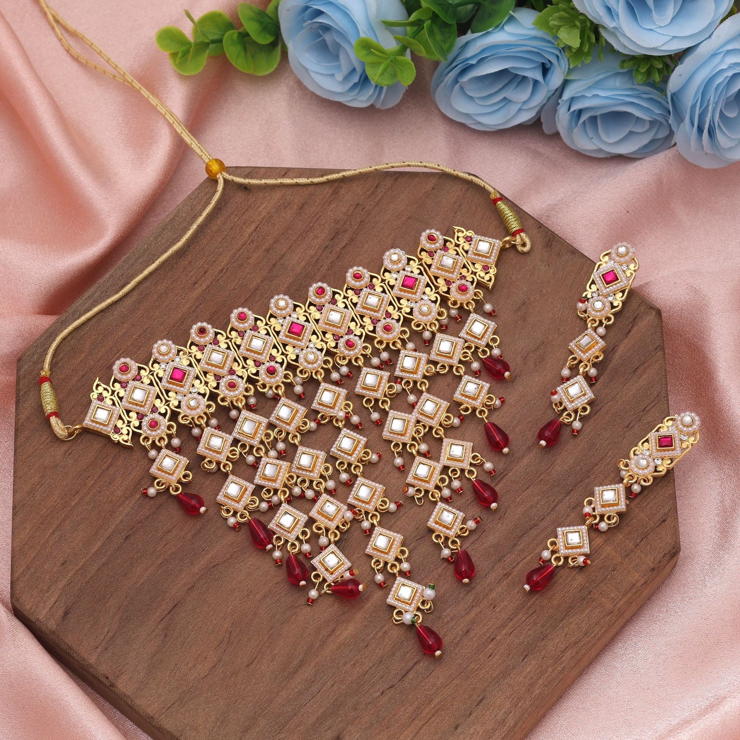 Rani Color Rajputi Schmuck Rani Haar entworfen für majestätische Braut- und Festtagskleidung