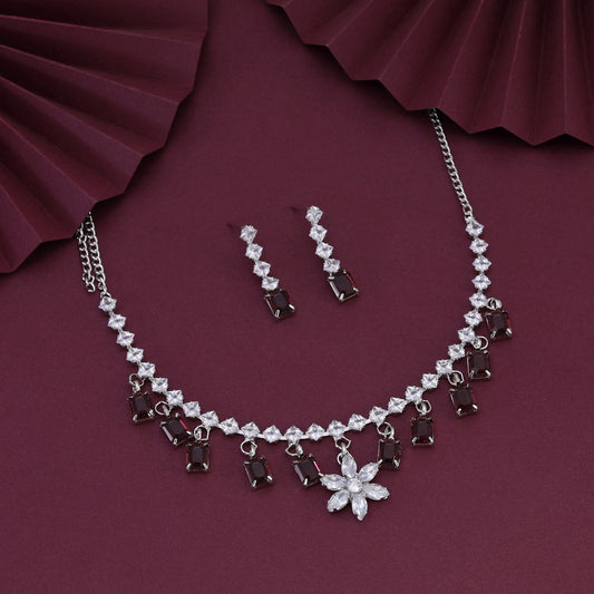 Unique Brown Color Stone Necklace Set For Contemporary Ethnic Styling