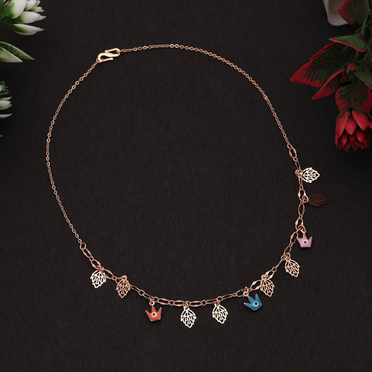 Multi Color Ethnic Mala Style Chain Necklace With Traditional Festive Jewelry Design