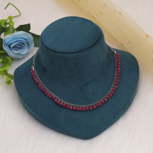 Rani Color Oxidised Necklace Featuring Royal Ethnic Fashion Statement