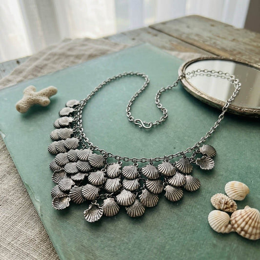 Silver Color Oxidised Necklace Elegant Traditional Design