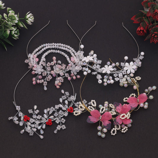 Assorted Color Hair Band 4 Pieces Combo With Stylish Matching Collection