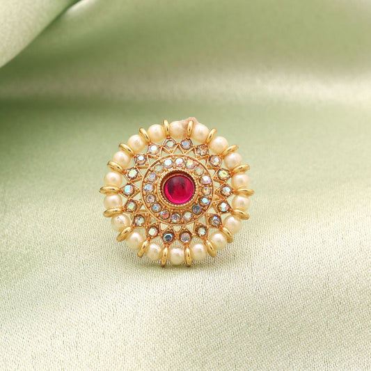 Rani Color Stone Fashion Rings Stylish Ethnic Designer Jewelry For Women Party Wear