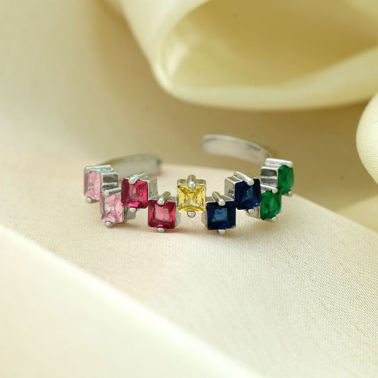 Multi Color Fashion Rings With Stylish Trendy Designer Jewelry Look