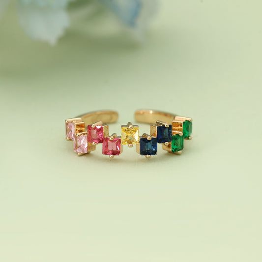 Multi Color Fashion Rings With Elegant Contemporary Fashion Ring Design