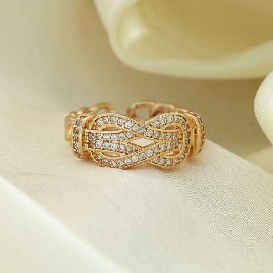Gold Color Fashion Rings With Premium Modern Stylish Jewelry Look