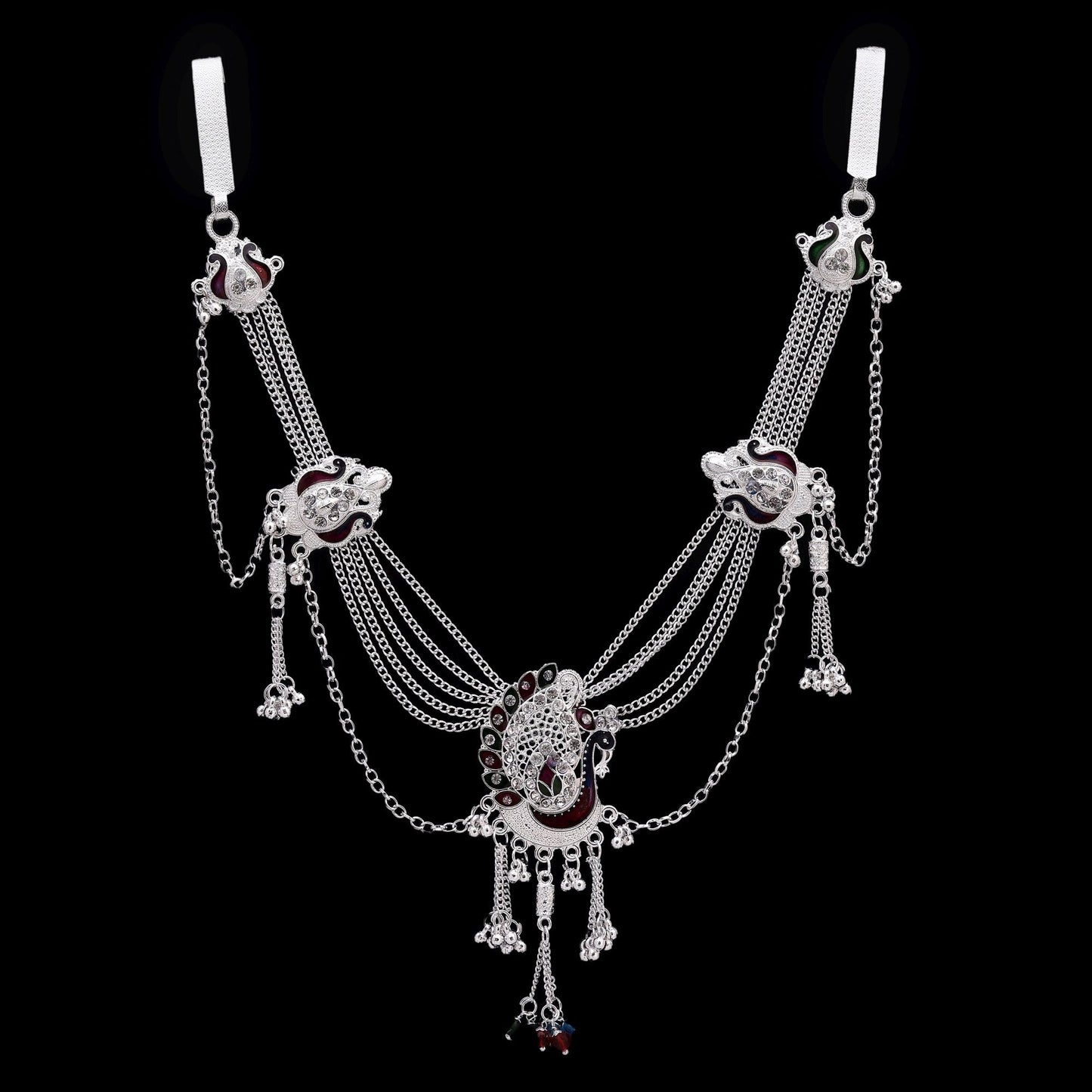 Multi Color Meena Work Kamarband Showcasing Intricate Enamel Artistry And Elegance