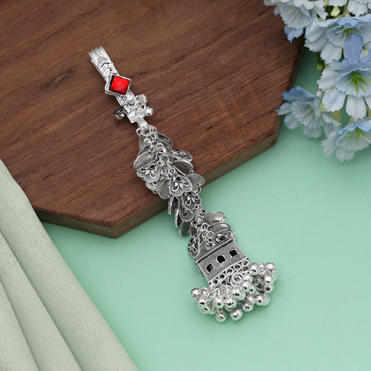 Maroon Color Oxidised Kamar Juda Showcasing Rich Traditional Craftsmanship And Style