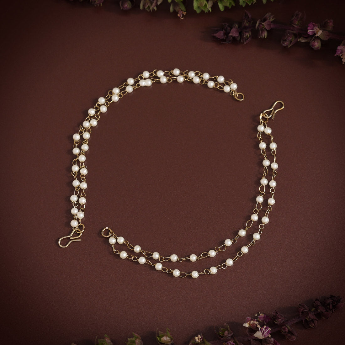 Light Purple Color Kundan Meenakari Earrings