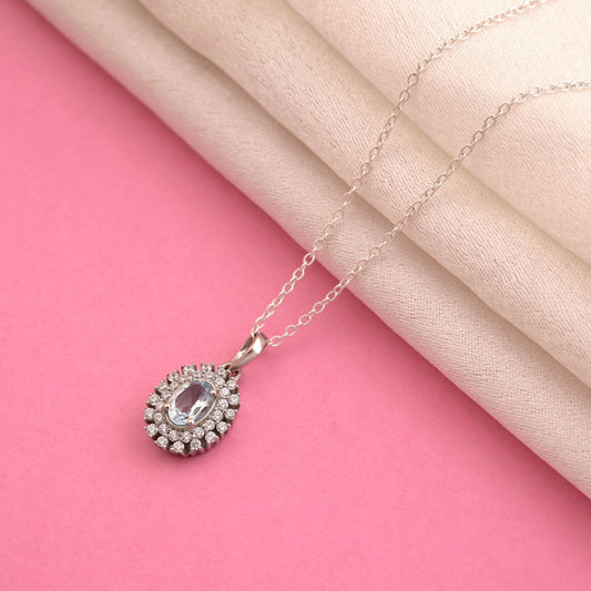 Silver Color 925 Silver Pendant (OMP107SLV)