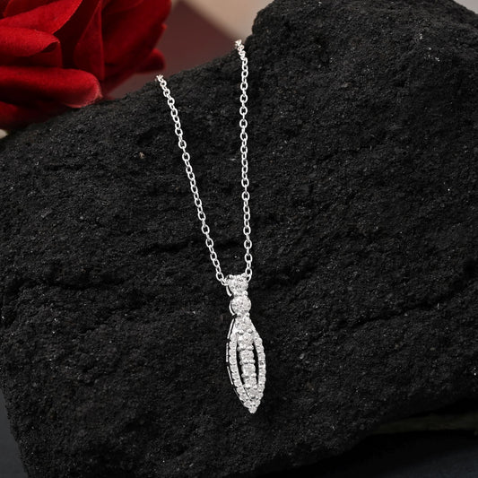 Silberfarbener Anhänger aus 925er Silber (OMP117SLV)