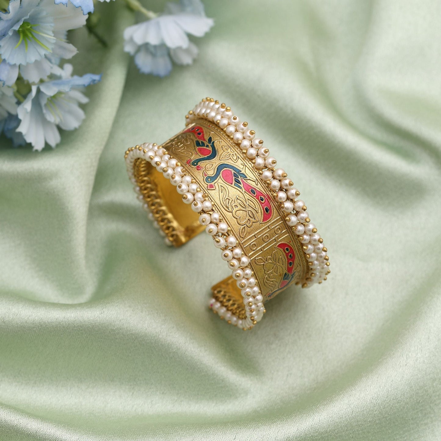 Vibrant Multi Color Bracelet Crafted To Bring Lively Festive Charm To Ethnic Fashion Collections