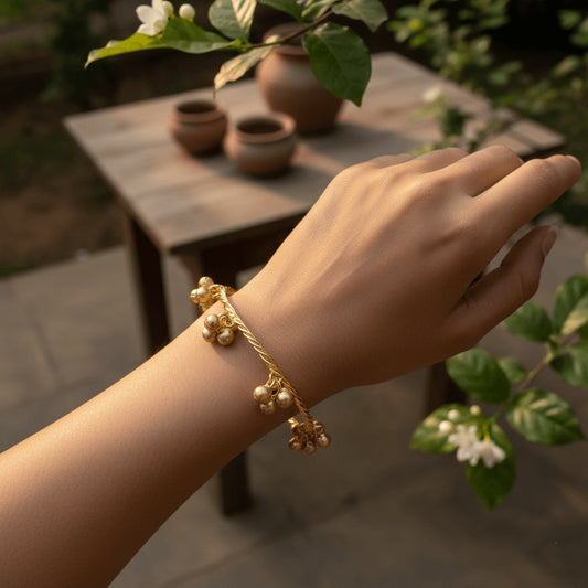 Gold Color Gold Plated Bracelet (PLKB116GLD)