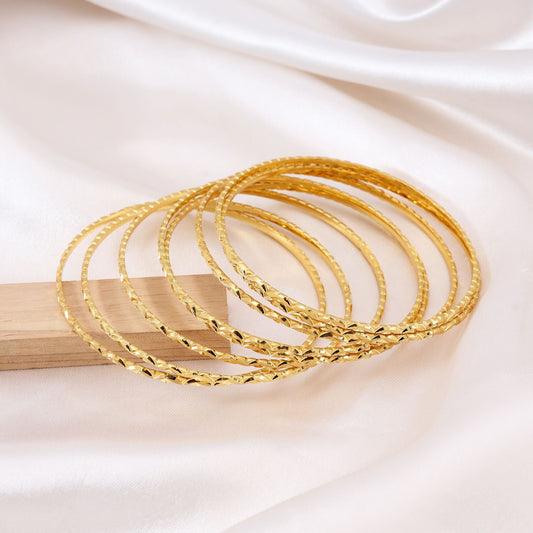 Goldfarbenes 1er-Set Fashion Armreif (PLKB129GLD)