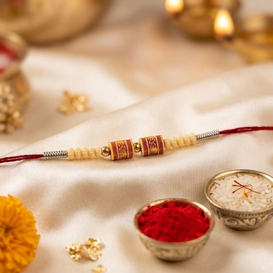 12 Pieces Combo Multi Color Designer Thread Rakhis Featuring Premium Decorative Ethnic Raksha Bandhan Style