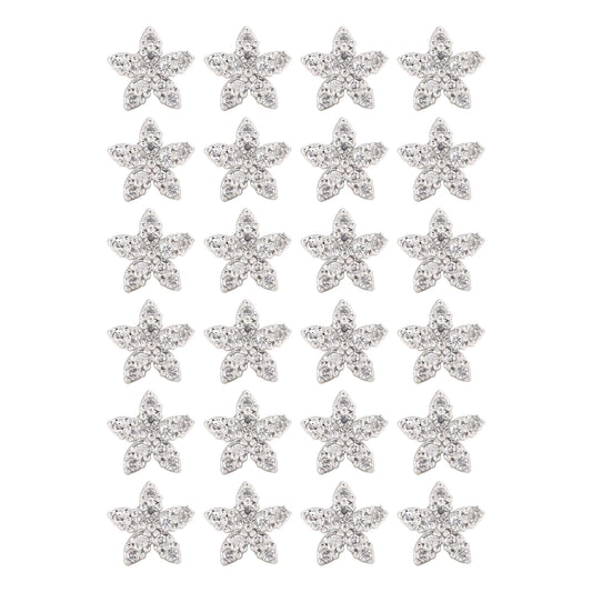 Silver Color 12 Pairs Premium American Diamond Stud Earrings Combo For Women’S Jewelry Box