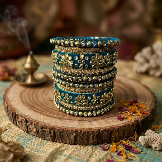 Türkisblaue Farbe 1 Set Armreifen Stylische Moderne Designer-Schmuckkollektion