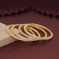 Gold Color Elegant Designer American Diamond Bangle Set Size: 2.6 For Wedding Functions
