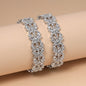 Silver Color Stylish Stone American Diamond Bangle Size: 2.6 For Women’S Ethnic Fashion