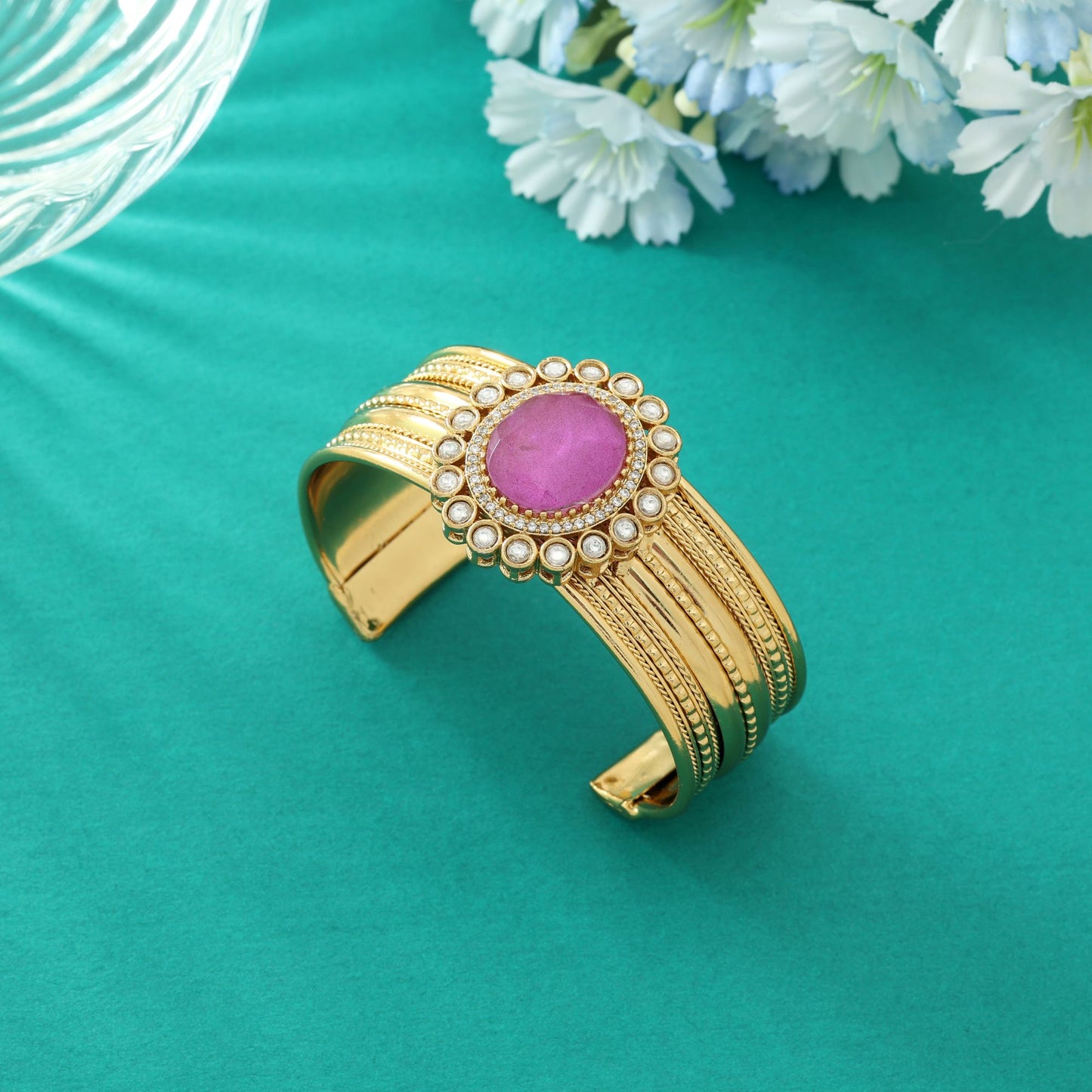 Hellviolettes American Diamond Armband Elegante Party-Schmuckkollektion