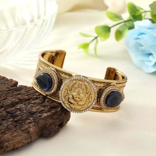 Blaues American Diamond Armband Stilvolles modernes Schmuckdesign für den Alltag