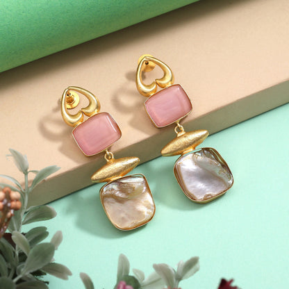 Elegant Red Color Amrapali Earrings