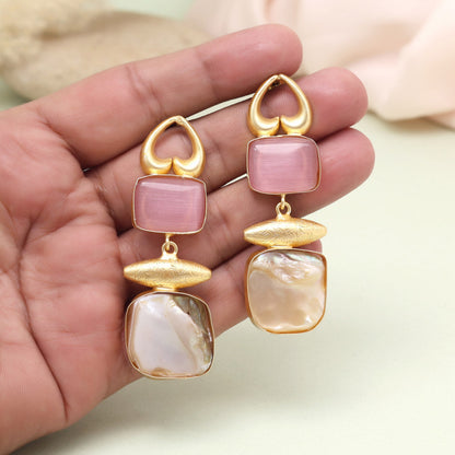 Elegant Red Color Amrapali Earrings