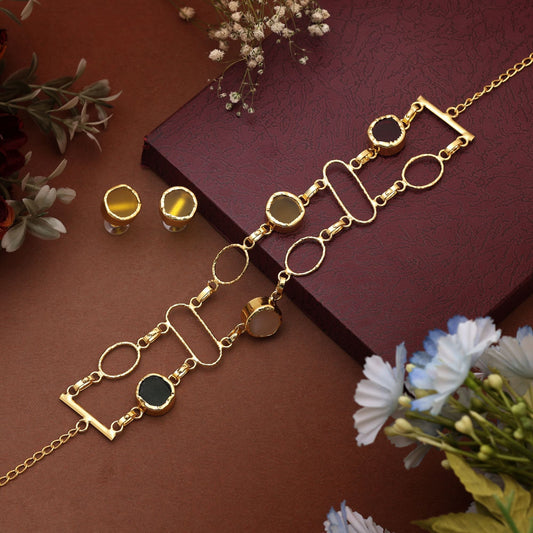 Multi Color Choker Amrapali Necklace Set Presenting Bold Necklace Charm For Modern Ethnic Celebrations