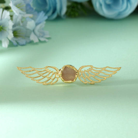 Light Pink Color Amrapali Rings Crafted With Delicate Design For Elegant Traditional Fashion